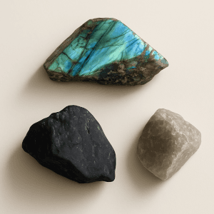 Добави 3 камъка за непробиваема защита - Лабрадорит, Шунгит и Опушен кварц