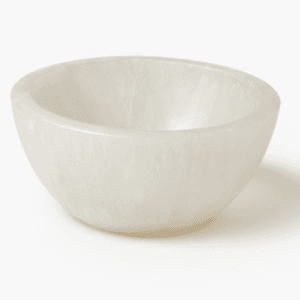 Купа от селенит за почистване и зареждане - диаметър 8 см